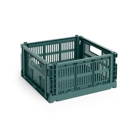 Colour Crate Medium Square, mörkgrön från Hay - Jacobsen Plus