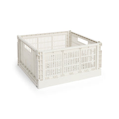 Colour Crate, stor kvadratisk förvaringslåda, offwhite från HAY