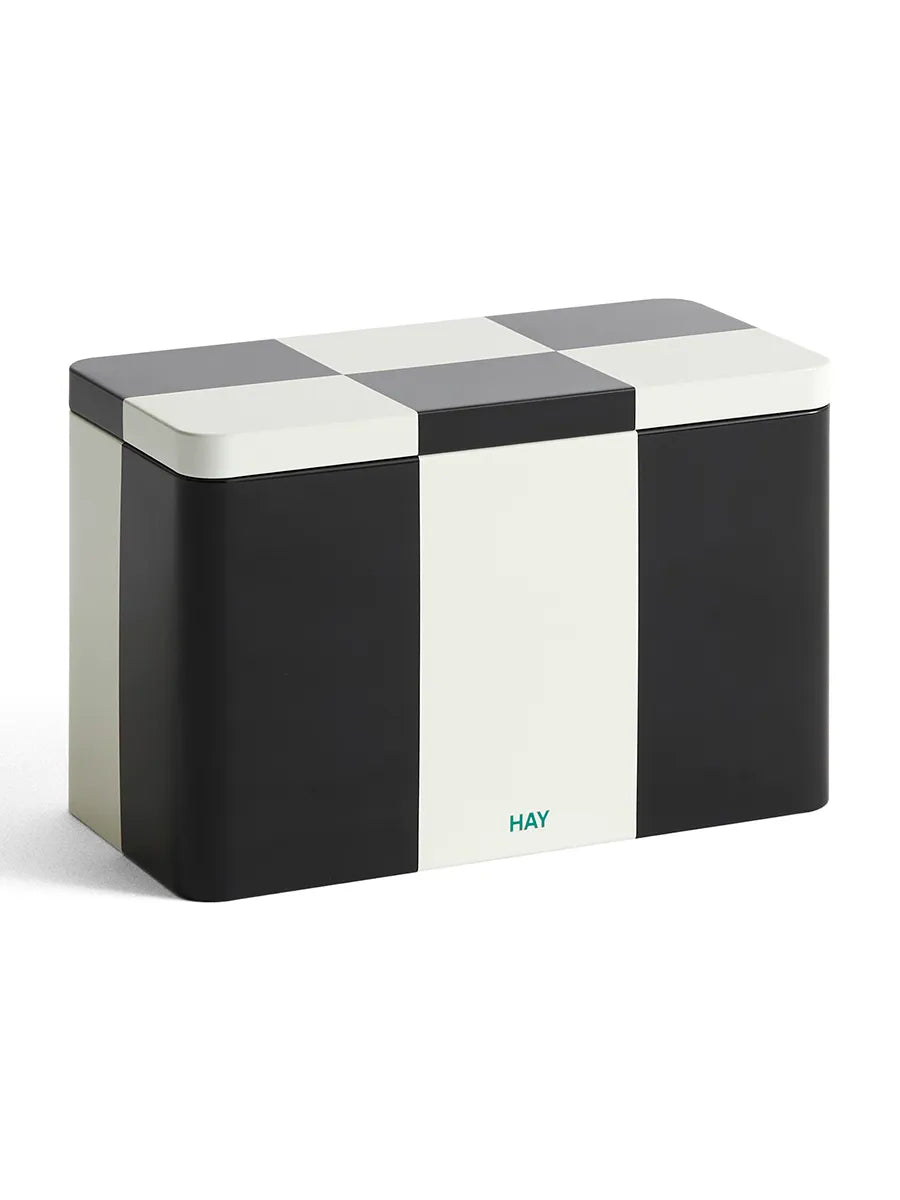 Tin Container från HAY - Medium Black-Off White - Jacobsen Plus