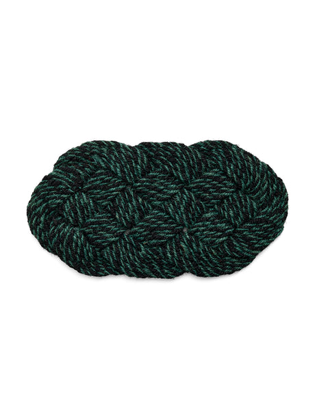 Coco Dörrmatta, Swirl från Hay - Green and black - Jacobsen Plus
