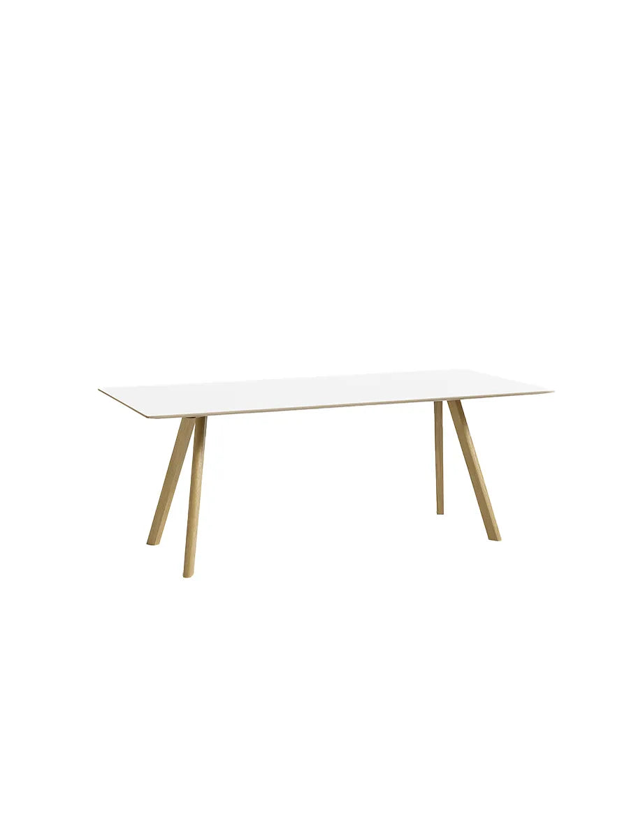CPH30 bord, 200 cm från Hay - Vit laminat / Lackerad eg - Jacobsen Plus