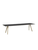 CPH30 bord, 300 cm från HAY - Svart linoleum / Lackerad eg / L: 300 x B: 90 x H: 74 cm - Jacobsen Plus