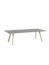 CPH30 bord, 250 cm från Hay - Grå linoleum / Lackerad eg / L: 250 x B: 120 x H: 74 cm - Jacobsen Plus