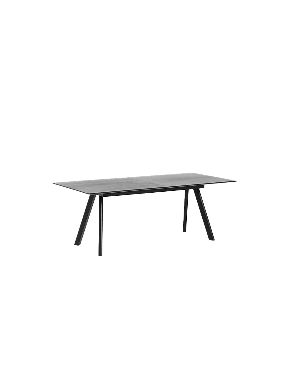 CPH30 Utdragbart bord från Hay - Sortlakeret eg / Sortlakeret eg / L: 200-400 x B: 90 x H: 74 cm - Jacobsen Plus