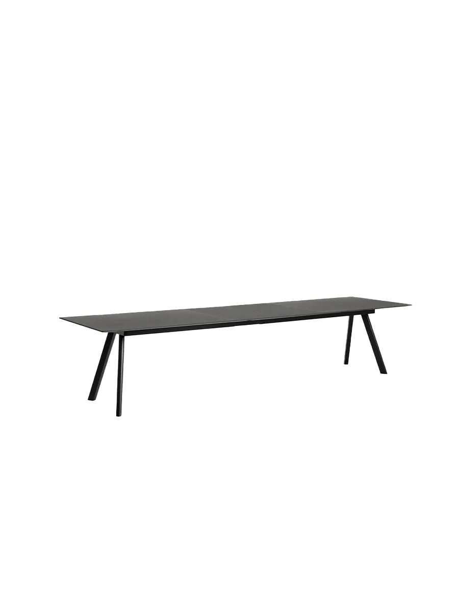 CPH30 Utdragbart bord från Hay - Sortlakeret eg / Sortlakeret eg / L: 250-450 x B: 90 x H: 74 cm - Jacobsen Plus
