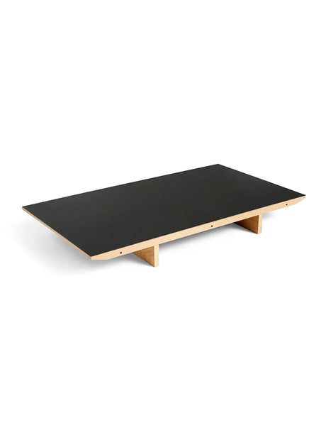 CPH30 Iläggsskiva från HAY - Svart linoleum / Sortlakeret eg / L: 50 x B: 80 cm - Jacobsen Plus