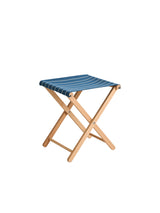 Outdoor Market hopfällbar pall från HAY - Blue with beige stripe - Jacobsen Plus