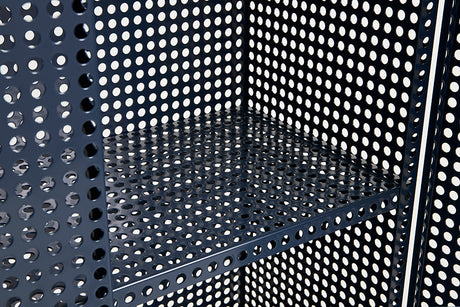 Perforated Cabinet Golv, Stor från Hay - Steel blue - Jacobsen Plus