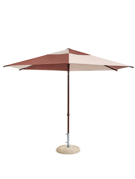 Terrazza Parasoll, Hexagon från HAY - Off-white and burgundy - Jacobsen Plus