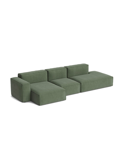 HAY Mags Soft Low armrest 3 pers. Soffa med avtagbart överdrag, kombination 4 vänster - Hallingdal - 220 - Jacobsen Plus