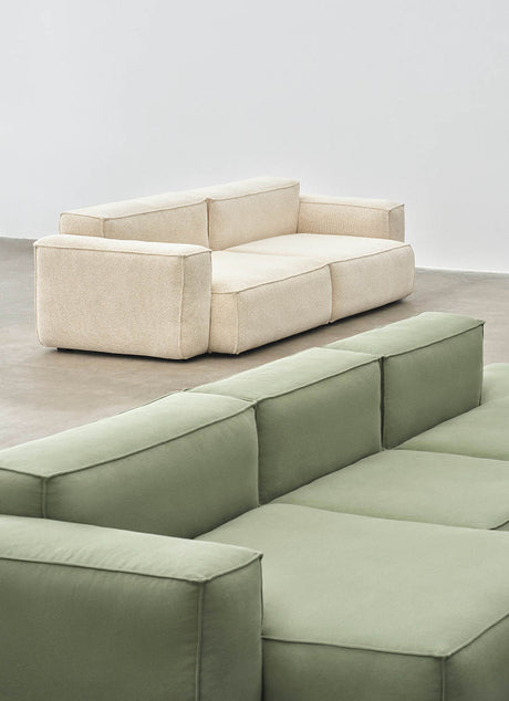 HAY Mags Soft Low armrest 3 pers. Soffa med avtagbart överdrag, kombination 4 vänster - Hallingdal - 220 - Jacobsen Plus