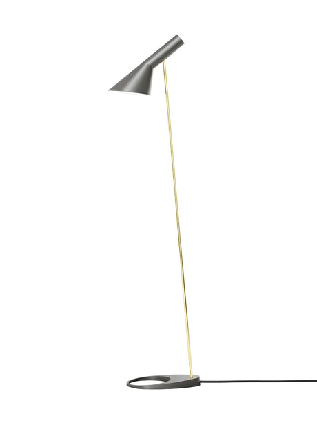 AJ Golvlampa, grå/mässing av Arne Jacobsen - Jacobsen Plus