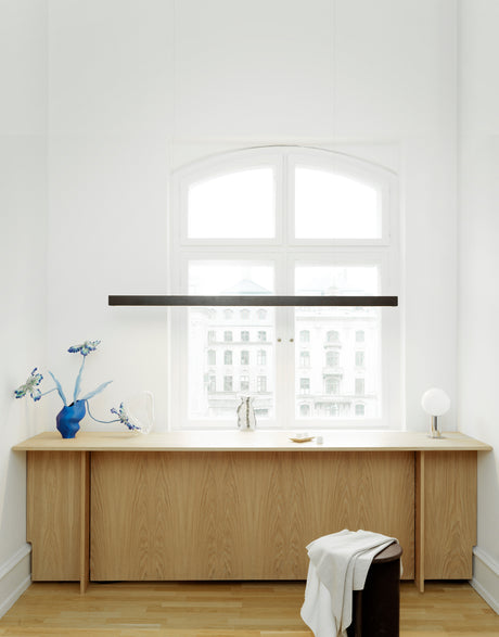 I Model Pendel, sladdlös från Anour - Koppar / 100 cm / Borstad - Jacobsen Plus