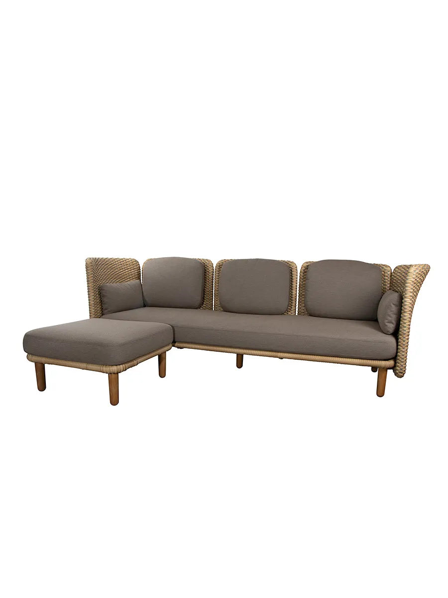 Arch 3-sits Soffa med chaise longue från Cane-line - 1 - Jacobsen Plus