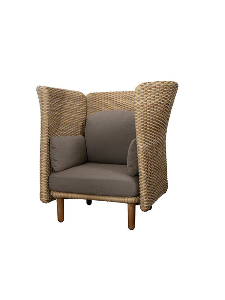 Arch Loungestol, hög arm/rygg från Cane-line - Jacobsen Plus