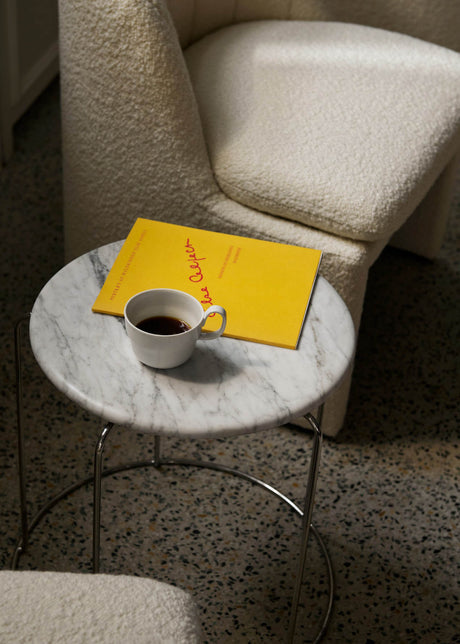 Wire Stool Marble Top VP11 av Verner Panton - Bianco Carrara - Jacobsen Plus
