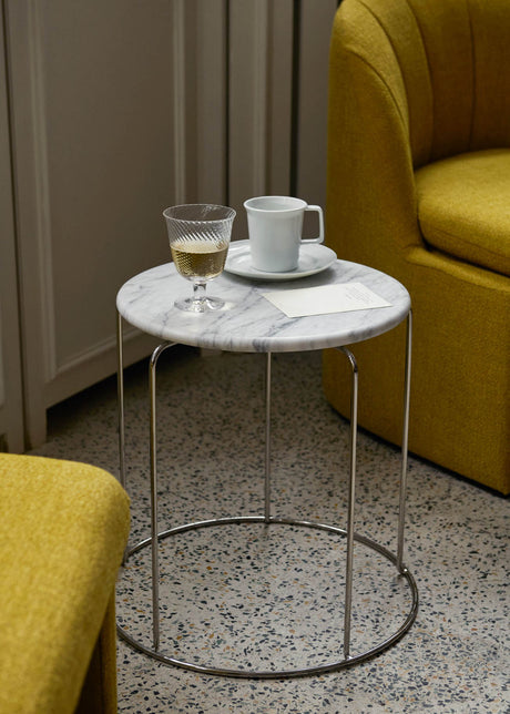 Wire Stool Marble Top VP11 av Verner Panton - Bianco Carrara - Jacobsen Plus
