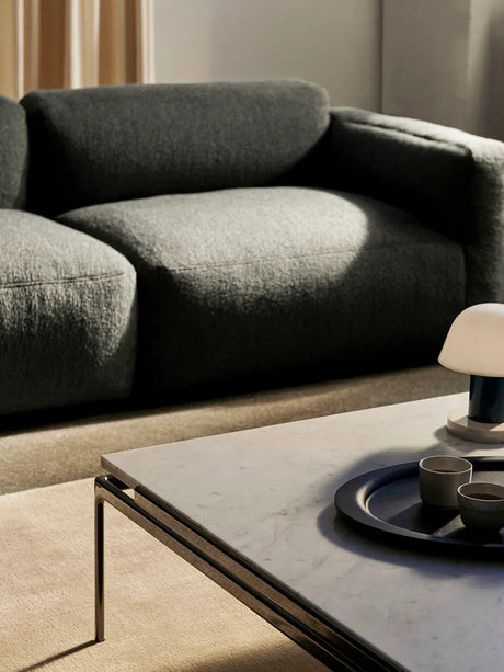 Sett LN13 Soffbord, bianco carrara marble / mörk krom från &Tradition - 3 - Jacobsen Plus