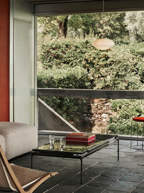 Sett LN12 Soffbord, rökfärgat Glas / mörk krom från &Tradition - 4 - Jacobsen Plus