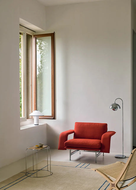 Meantime AV29 Lounge Chair från &Tradition - Fiord 0571 / Polerad aluminium - Jacobsen Plus
