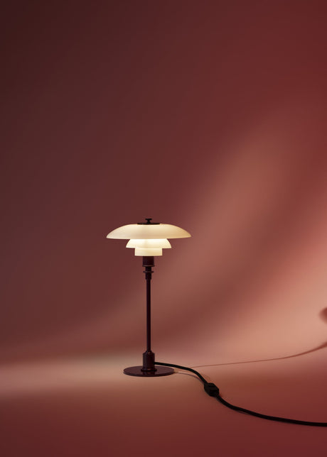 PH 2/1 Bordslampa, glansig vinröd från Louis Poulsen - 2 - Jacobsen Plus