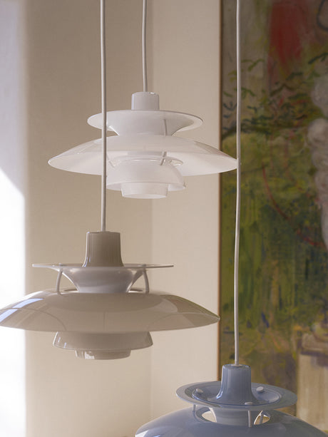 PH 5 Ø320 Opal Beige Pendel av Poul Henningsen - 5 - Jacobsen Plus