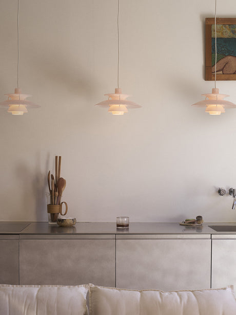 PH 5 Ø320 Opal Pale Rose Pendel av Poul Henningsen - 4 - Jacobsen Plus