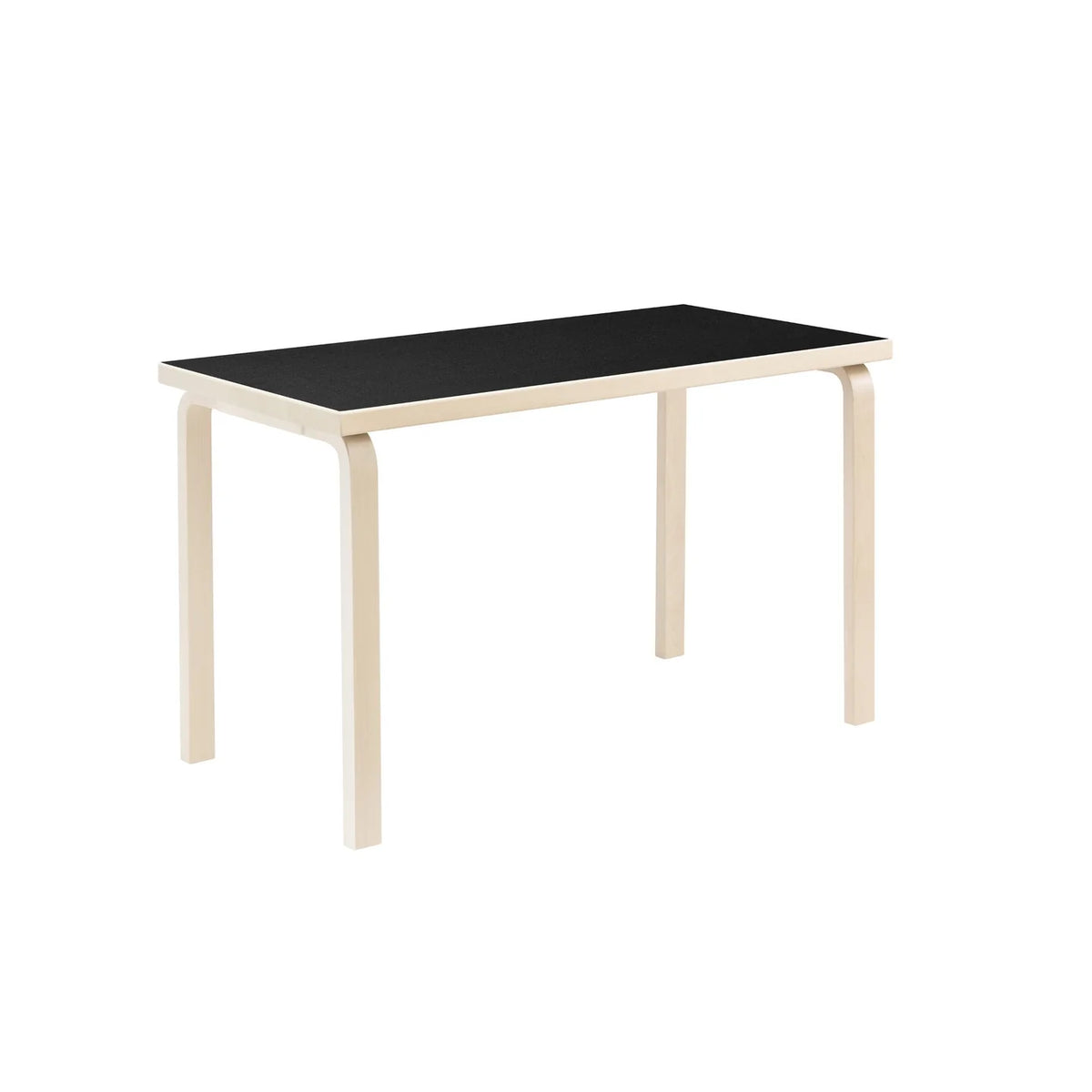 Aalto Table Rectangular 80A, 120x60 cm från Artek - Svart Linoleum - Jacobsen Plus
