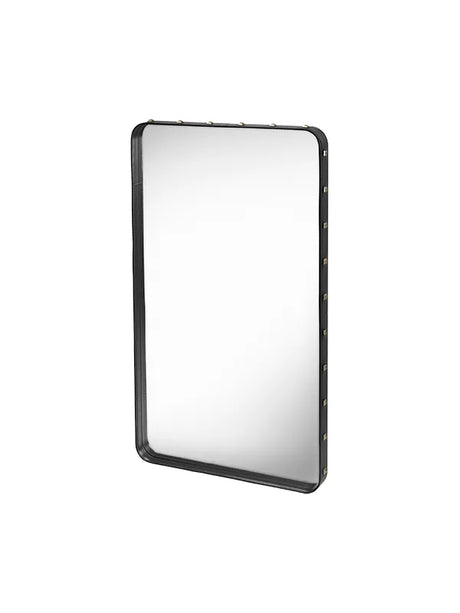 Adnet spegel, fyrkantig från GUBI - Medium / Black - Jacobsen Plus