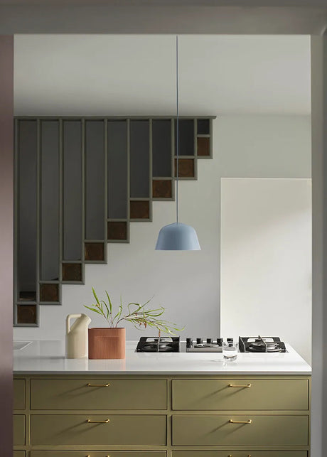 Ambit pendellampa, Ø 25 cm från Muuto - Brushed Steel - Jacobsen Plus