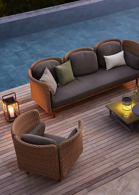 Arch Loungestol, låg arm/rygg från Cane-line - 2 - Jacobsen Plus