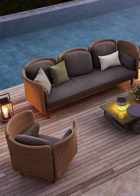 Arch Loungestol, hög arm/rygg från Cane-line - 2 - Jacobsen Plus