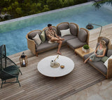 Arch 3-sits Soffa med chaise longue från Cane-line - 3 - Jacobsen Plus