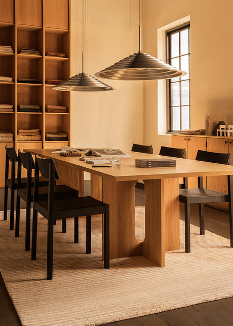 Audo Copenhagen - Mauro Matstol med träsits - Svart - Jacobsen Plus
