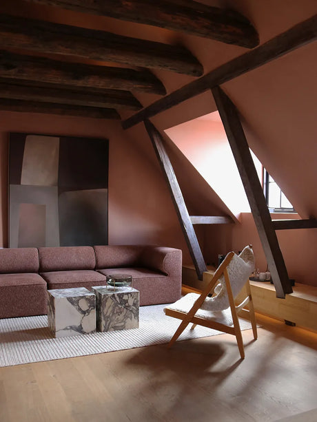 Eave Sofa 3 pers. Configuration 2 från Audo Copenhagen - Bouclé 02 - Jacobsen Plus