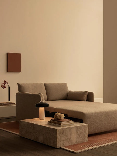 Offset 2-sits bäddsoffa från Audo Copenhagen - Audo Bouclé 02 - Jacobsen Plus