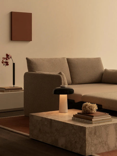 Offset 2-sits bäddsoffa från Audo Copenhagen - Audo Bouclé 02 - Jacobsen Plus