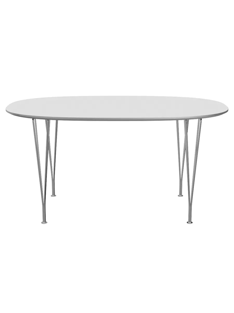  - Vit laminat m. alukant - Krom stel - Jacobsen Plus