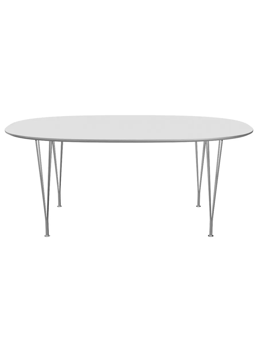  - Vit laminat m. alukant - Krom stel - Jacobsen Plus