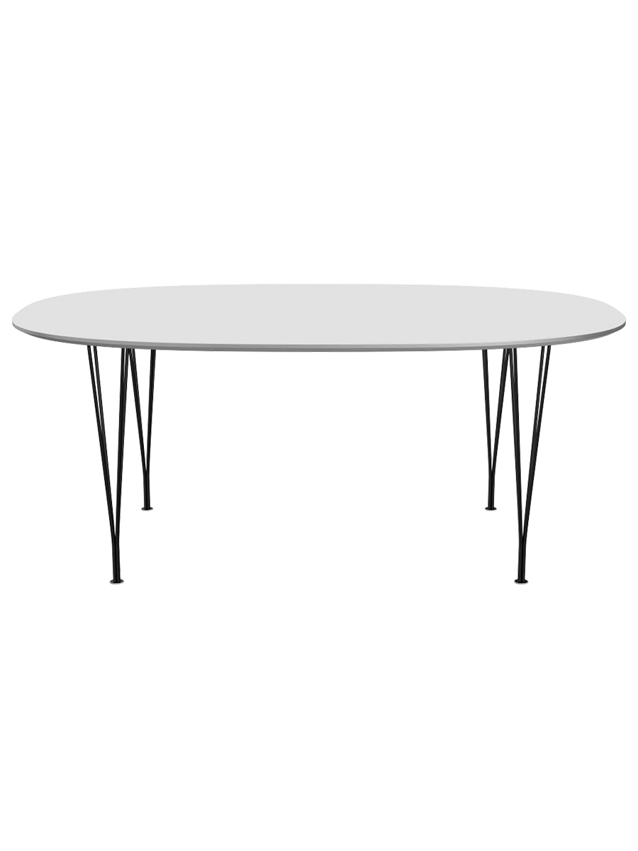  - Vit laminat m. alukant - Svart stel - Jacobsen Plus
