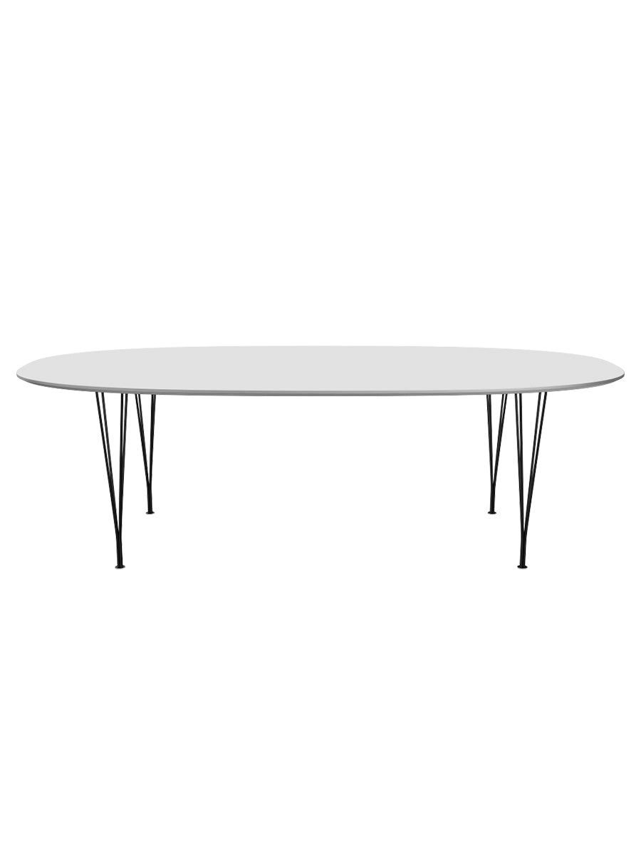  - Vit laminat m. alukant - Svart stel - Jacobsen Plus