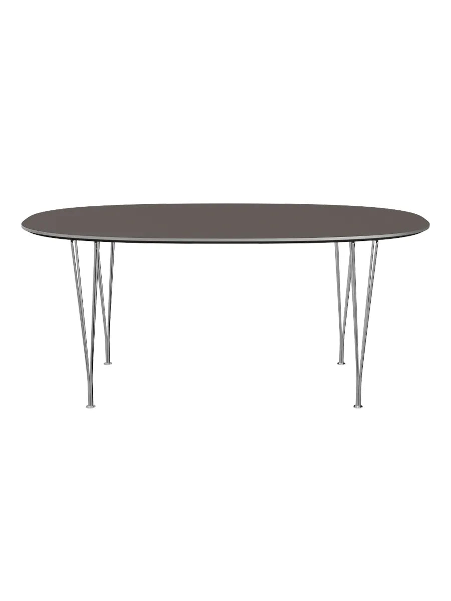  - Grå laminat m. alukant - Krom stel - Jacobsen Plus