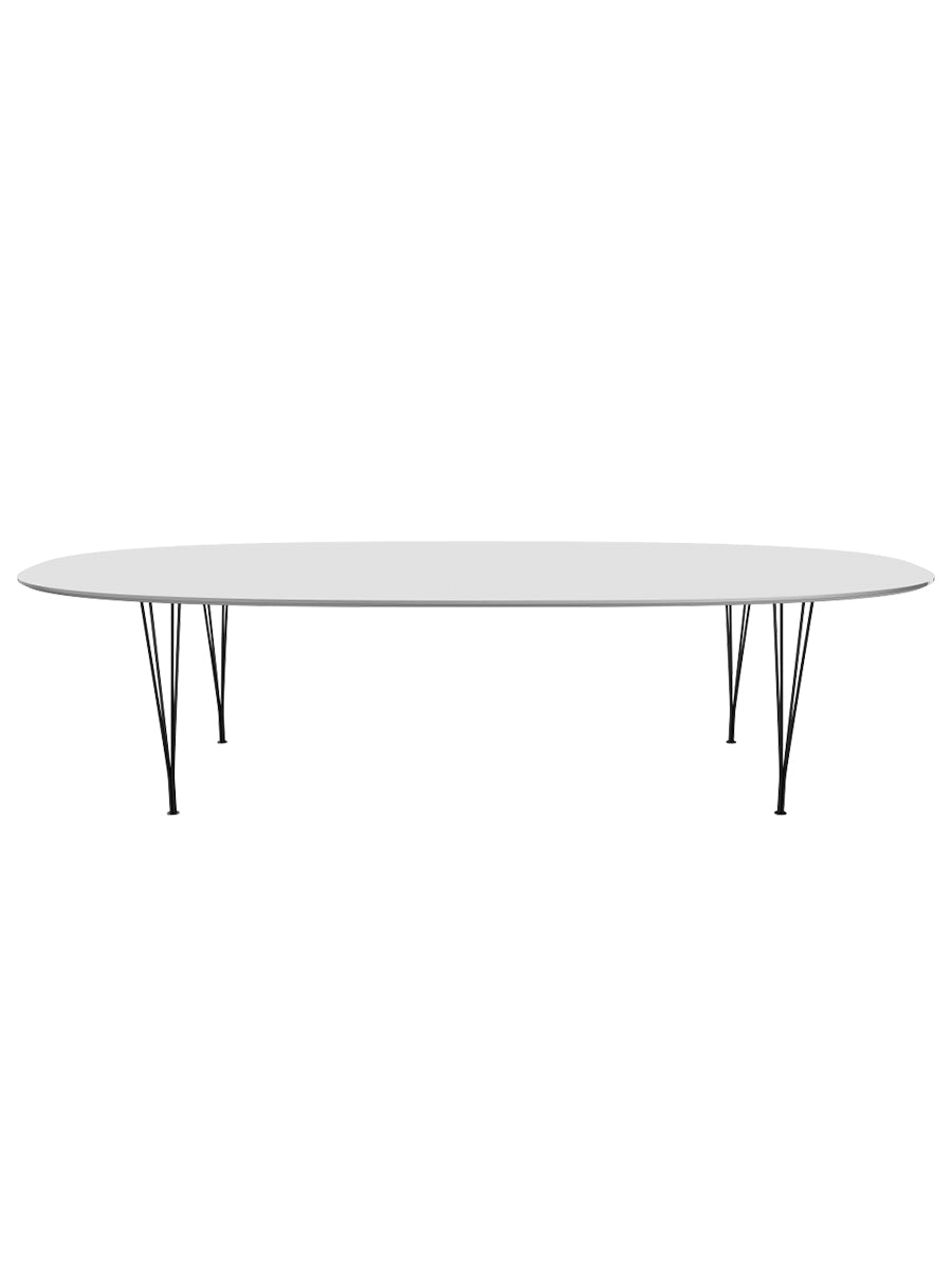  - Vit laminat m. alukant - Svart stel - Jacobsen Plus