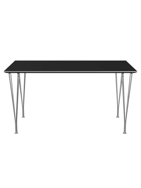 Piet Hein B637 Matbord, 140 x 80 cm från Fritz Hansen - Vit laminat m. alukant - Jacobsen Plus