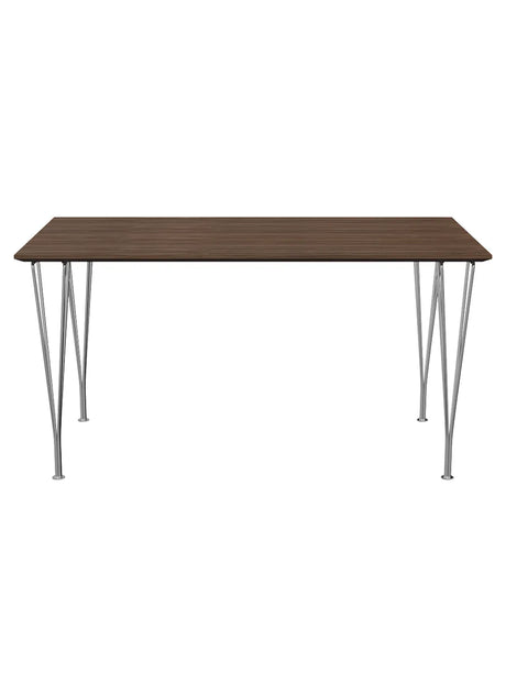 Piet Hein B637 Matbord, 140 x 80 cm från Fritz Hansen - Vit laminat m. alukant - Jacobsen Plus