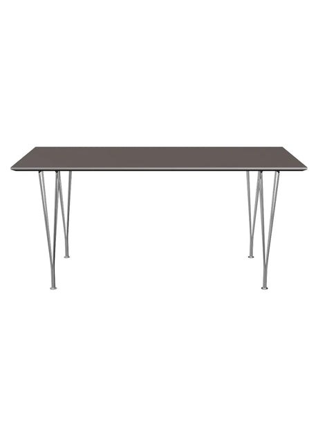 Piet Hein B638 Matbord, 160 x 80 cm från Fritz Hansen - Vit laminat m. alukant - Jacobsen Plus