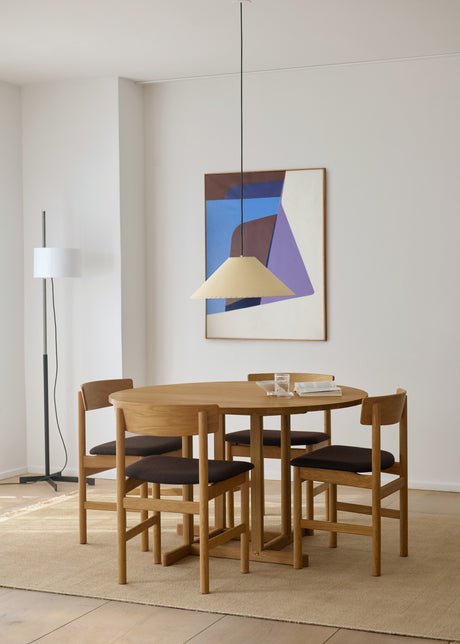 BM80 Shaker matbord, runt av Børge Mogensen - Ek / olie - Jacobsen Plus