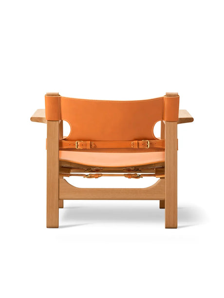 The Spanish Chair i naturfärgat läder, ek olja av Børge Mogensen - 3 - Jacobsen Plus