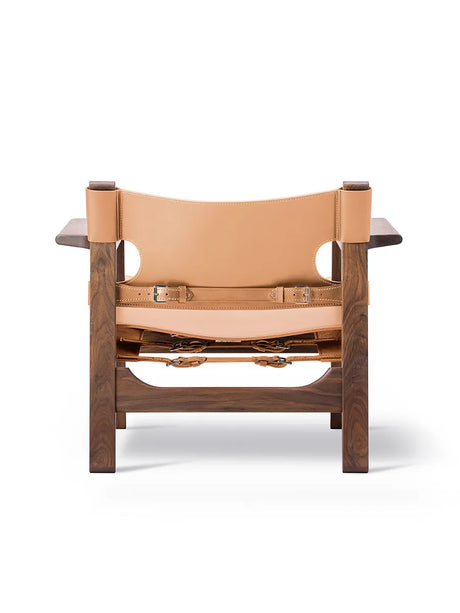 The Spanish Chair i naturfärgat läder, valnötsolja av Børge Mogensen - 3 - Jacobsen Plus