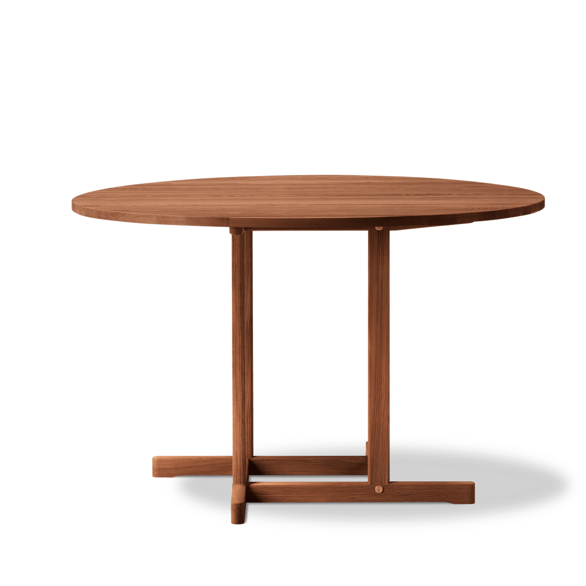 BM80 Shaker matbord, runt av Børge Mogensen - Rökt eg / olie - Jacobsen Plus